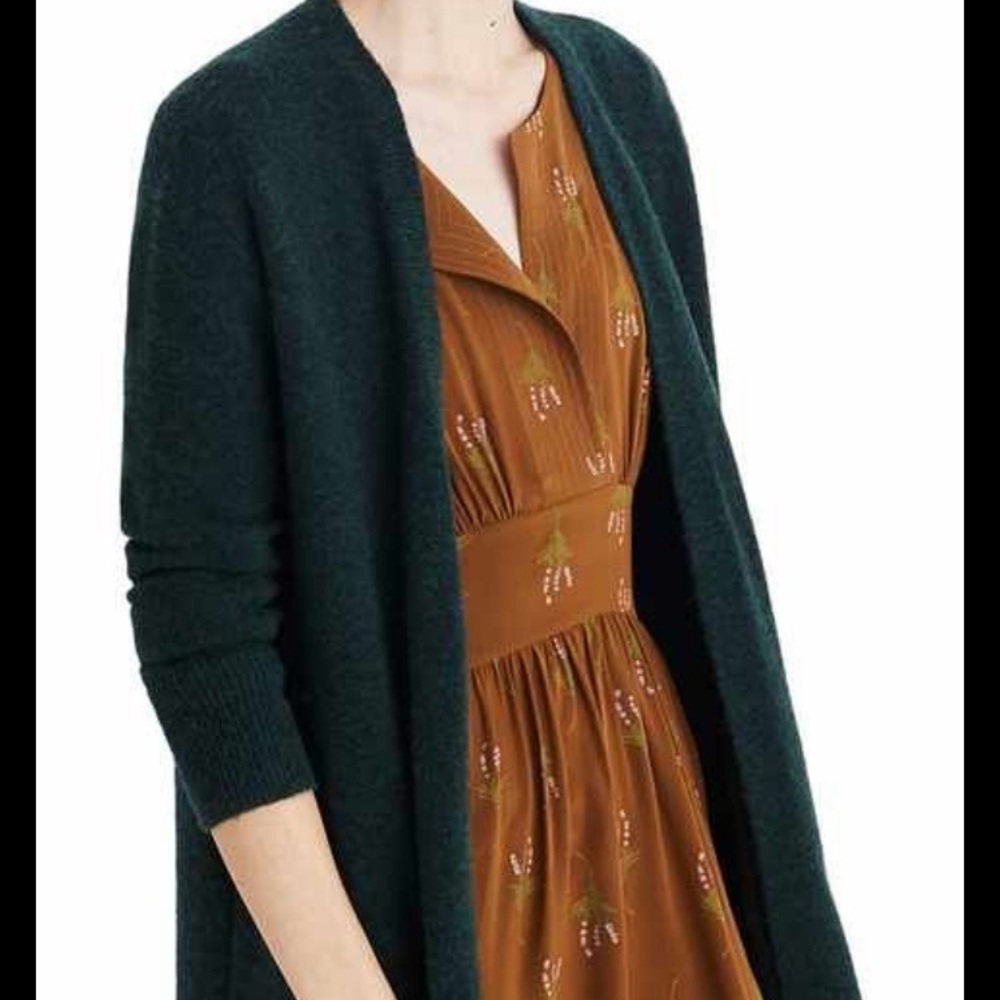 NWT Madewell Kent Cardigan forest green